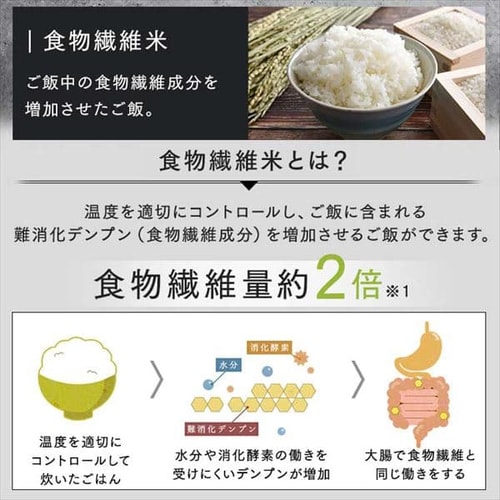 炊飯器 5.5合 圧力IH 50銘柄炊き RC-PDA50-B 極厚火釜 ブラック