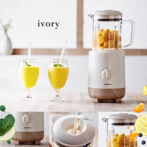 ミキサー 1000ml 氷対応 IJM-S101-C アイボリー H100903 │アイリス
