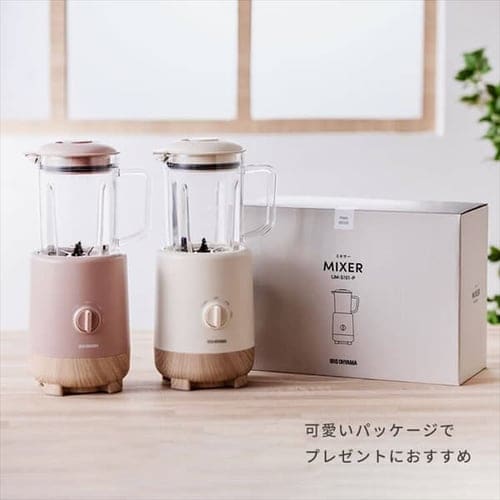 HeroGreen &Mixer LJM-S101-C(ミキサー二つセット) ミキサー 1000ml 氷対応 IJM-S101-C アイボリー H100903 │アイリス