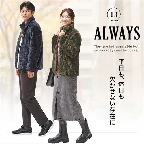 ヒートベスト ボア ブルゾン Lサイズ FC22601-NVL ネイビー_7