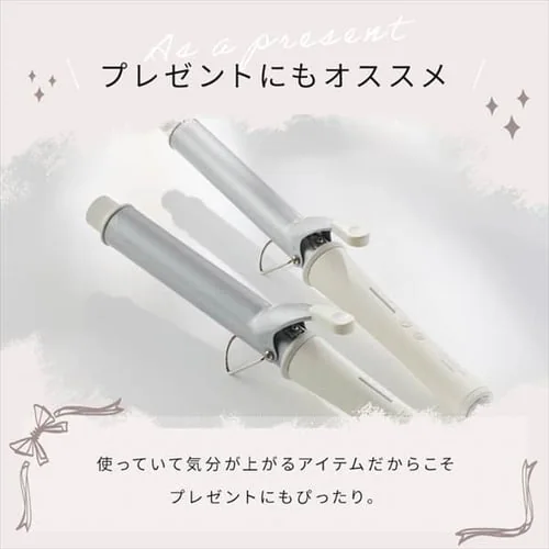 【訳あり】MiCOLA カールアイロン セラミックコーティング 32mm HIR-MC102-W オフホワイト_16
