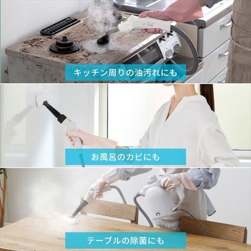 スチームクリーナーハンディタイプ STMK-305R-W ホワイト H102092