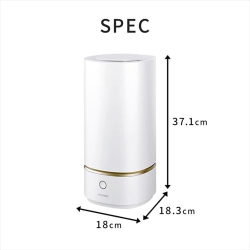 加湿器 超音波式 上給水 KHM-UU231-W ホワイト H103063F │アイリス