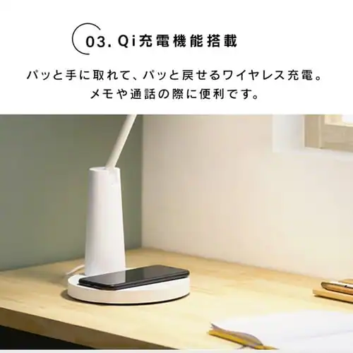 LED�f�X�N���C�g ���C�����X�[�d USB�|�[�g�t �f�U�C���^�C�v LDL-QF02DL-W �z���C�g_8