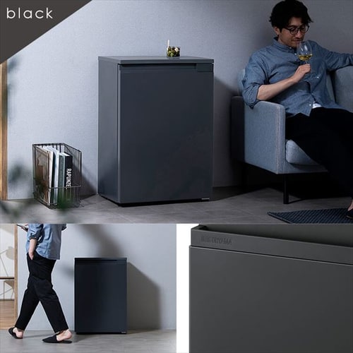 冷蔵庫 66L 自動霜取り 奥行スリム 1ドア 幅55.2cm IRSN-7A-B ブラック