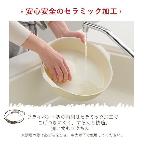 フライパン 12点セット IH/ガス火対応 お皿になるフライパン DPAN-12S