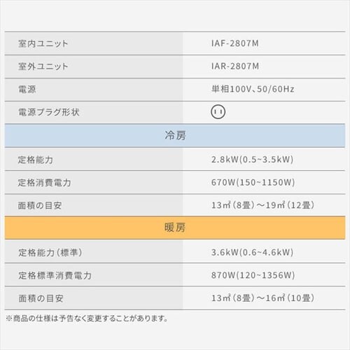 �G�A�R�� 10�� �ߓd �t�B���^�[�������| 2.8kw 100V�Ή� IAF-2807M_23