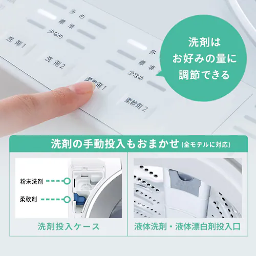 洗濯機 8kg OSH ガチ落ち極渦洗浄 省エネ 節水 ラクとれLOW設計 二人暮らし ファミリー向け ITW-80A 全3種_12