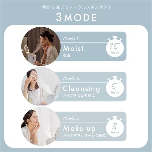 MiCOLA �t�F�C�X�X�`�[�}�[ LED���C�g�t���~���[ FST-101 �z���C�g_12