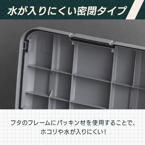 密閉RVBOX460 カギ付き MRV460 チャコールグレー 298126 │アイリス
