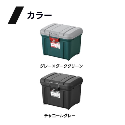 密閉RVBOX460 カギ付き MRV460 グレー/ダークグリーン 298127