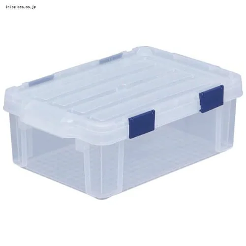 【10個セット】収納ボックス 密閉バックルコンテナ 蓋付き MBR-13R クリア/チャコールグレー_7