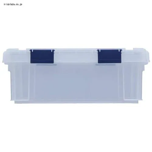 【10個セット】収納ボックス 密閉バックルコンテナ 蓋付き MBR-13R クリア/チャコールグレー_8