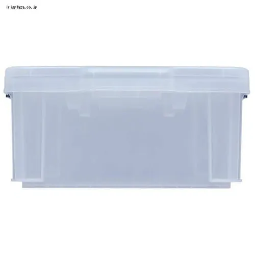 収納ボックス 密閉バックルコンテナ 蓋付き MBR-22R クリア/チャコールグレー_4