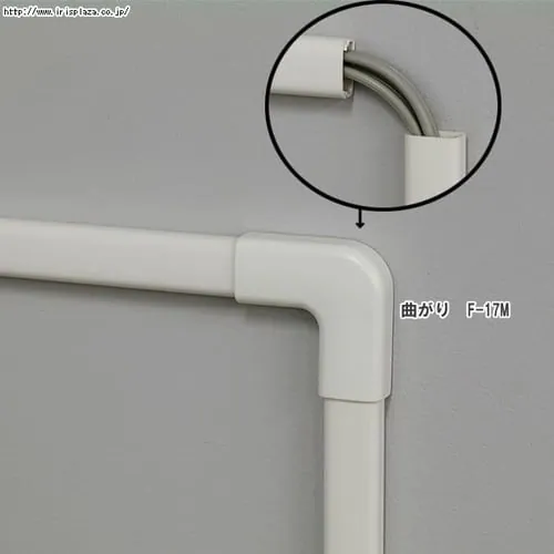 《幅2.2cmタイプ・3本収納》壁用モール 曲がり 壁紙シート/布目 FC-22M_2