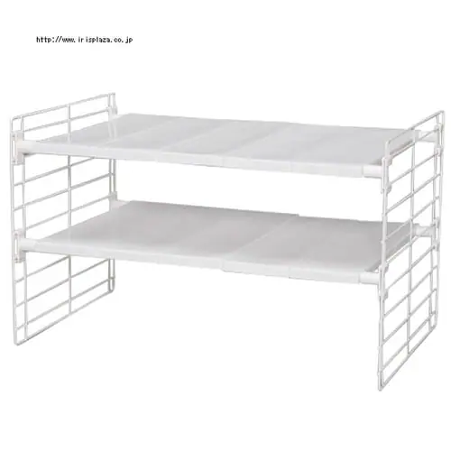 シンク下伸縮棚 2段 USD-2V ホワイト_3