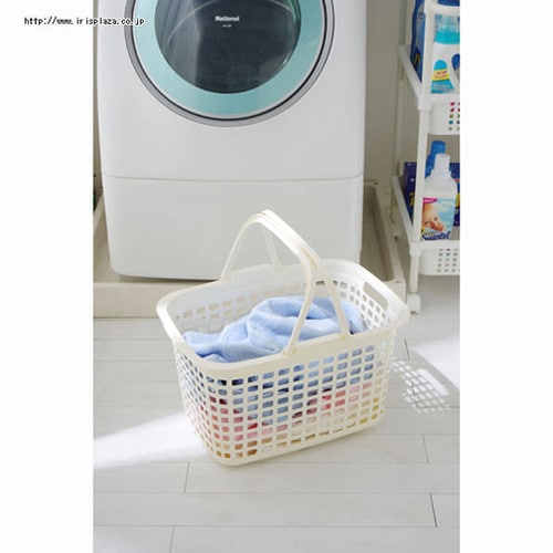 ランドリーバスケット LB-M ホワイト H227866 │アイリスオーヤマ公式