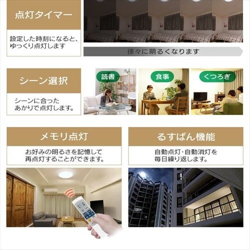 2個セット】 LED シーリングライト 12畳 調光 調色 工具・工事不要