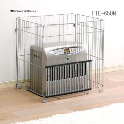ファンヒーターガード FTE-580N シルバー (幅58×奥行50×高さ65cm