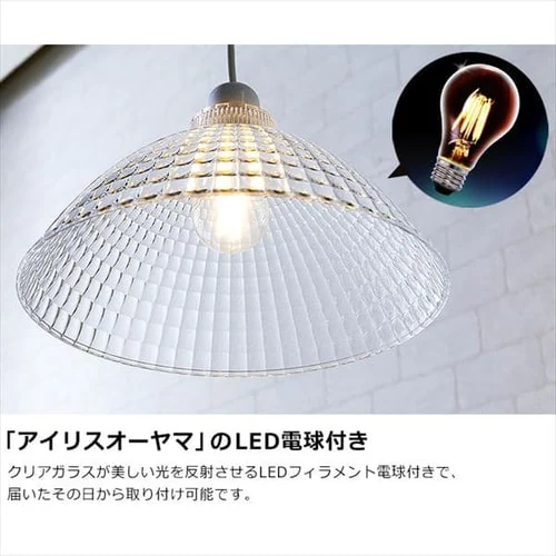 �y���_���g���C�g LED �l�T�C�Y Lapin�V���[�Y �K���X�� PL8L-E26CG1 �N���A_6