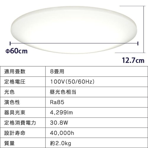 �y�󂠂�zLED�V�[�����O���C�g 6.0 8������ AI�X�s�[�J�[RMS CL8D-6.0HAIT_17