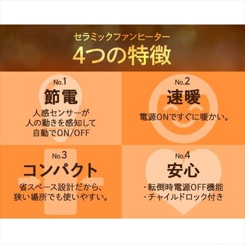 �Z���~�b�N�q�[�^�[ �l���Z���T�[�t ��U�� PCH-MSW12B-W �z���C�g_4