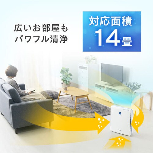 空気清浄機 14畳 風量3段階 切タイマー お手入れ簡単 PMAC-100
