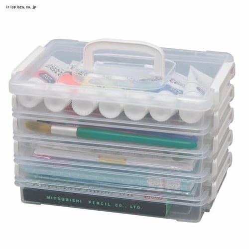 5個セット】 収納ケース A5サイズ ジョイントケース ハンドル付 JIC