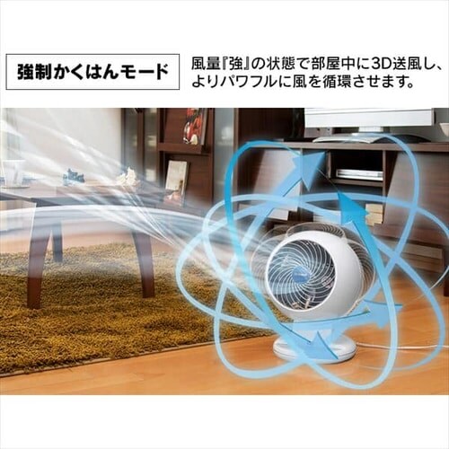 �y�󂠂�z�T�[�L�����[�^�[ 8�� �㉺���E��U�� PCF-C15T �z���C�g_5