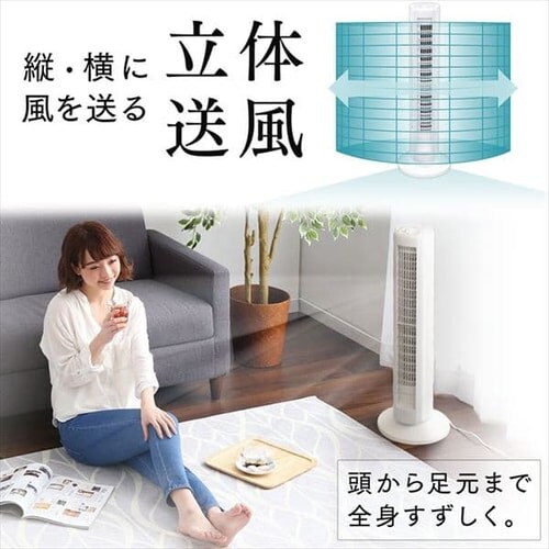 �^���[�t�@�� ��@ �É� ���E��U�� �㉺���[�o�[ TWF-D82T �z���C�g_5