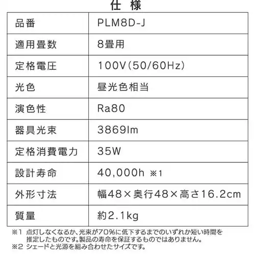 �a��LED�y���_���g���C�g ���^���T�[�L�b�g�V���[�Y 8�� PLM8D-J�@_16