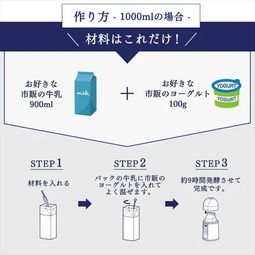 ヨーグルトメーカー 自動メニュー2種 専用容器×1個 IYM-014_4