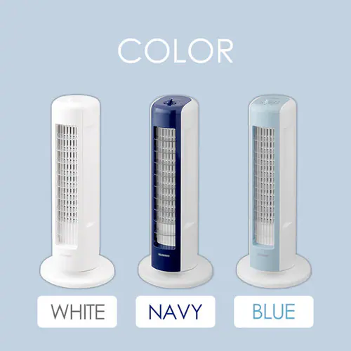 タワーファン 扇風機 ミニ 静音 左右首振り 上下ルーバーTWF-M6T-LA ブルー_18