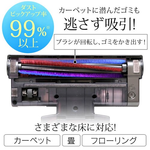 【訳あり】極細軽量スティッククリーナー(スタンド・モップ付) _10