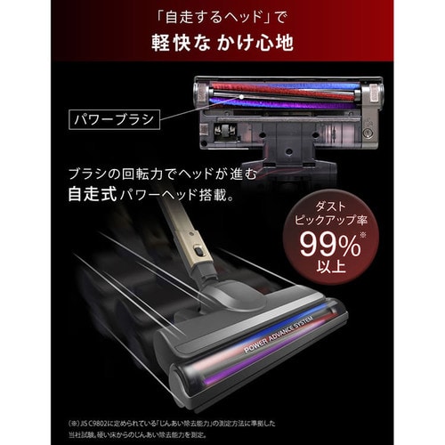 掃除機 コード式 紙パック 自走式 キャニスティック シャンパン