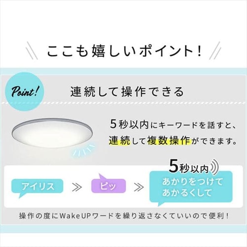 LED シーリングライト 12畳 調光 調色 音声操作 工具・工事不要