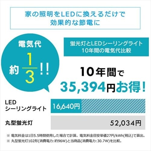 訳あり】シーリングライト LED 6.1シリーズ 音声操作 クリアフレーム 8