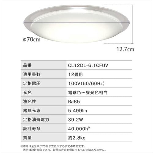 LED �V�[�����O���C�g 12�� ���� ���F �������� �H��E�H���s�v �����R���t�� 5�N�ۏ� CL12DL-6.1CFUV_20