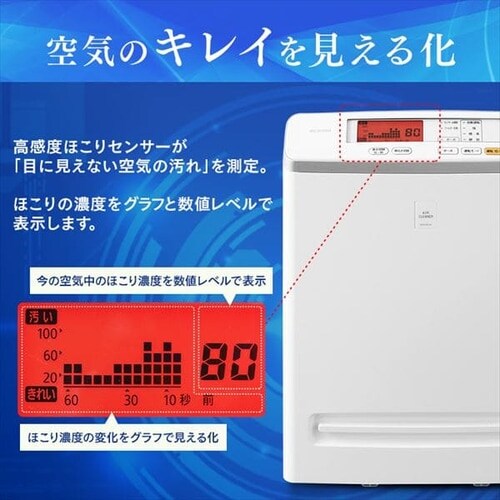 空気清浄機 17畳 ほこりセンサー 自動運転モード お手入れ簡単 MSAP