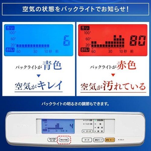 空気清浄機 17畳 ほこりセンサー 自動運転モード お手入れ簡単 MSAP