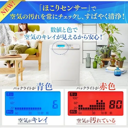 空気清浄機 25畳 ほこりセンサー モニター MSAP-DC100_3