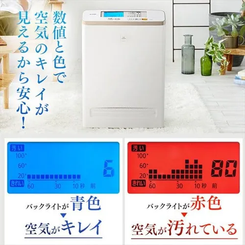 空気清浄機 25畳 ほこりセンサー 自動運転モード マイナスイオン お手入れ簡単 RMDK-50 ブラウン_4