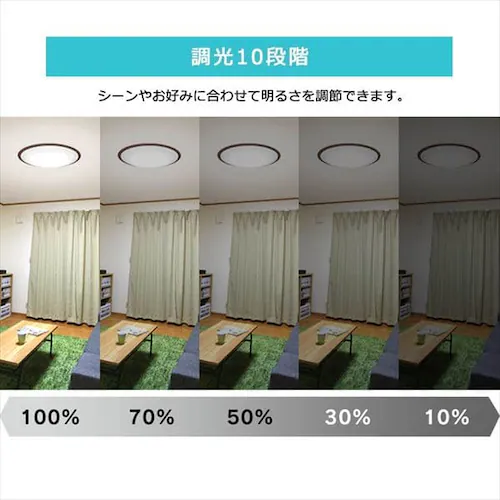 【2個セット】 LED シーリングライト 14畳 調光 調色 音声操作 工具・工事不要 リモコン付き 5年保証 CL14DL-5.11WFV-M_16