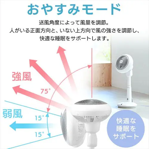 サーキュレーター扇風機 DC 24畳 上下左右首振り 音声操作 STF-DCV15T _19