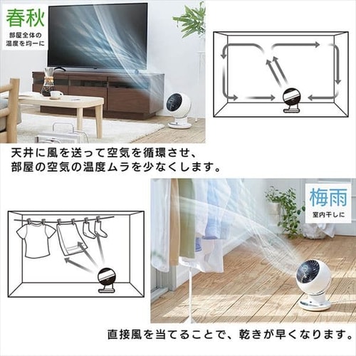サーキュレーターアイ 18畳 上下左右首振り 音声操作 KCF-SCV151T