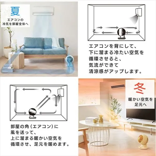 サーキュレーターアイ 18畳 上下左右首振り PCF-SC15TP-P ピンク【前払い不可】【代引き不可】【同梱不可】_14