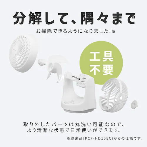 マカロン型サーキュレーター メカ式PCF-MKM15EC グレー_11