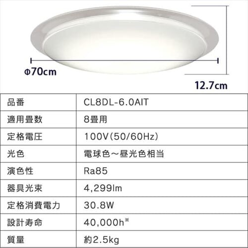 LEDシーリングライト デザインフレームタイプ6.0 8畳調色 AIスピーカー CL8DL-6.0AIT+Google Nest Mini_17