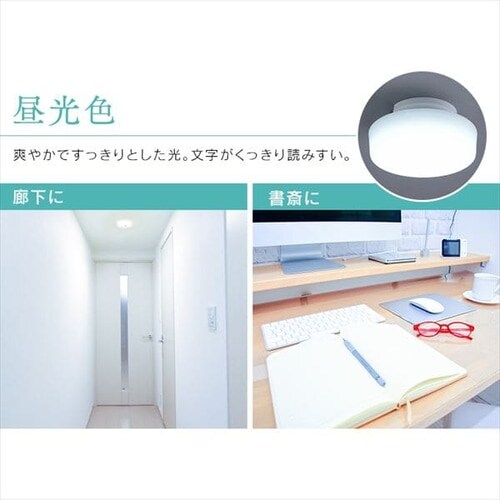 【2個セット】シーリングライト LED 小型 1200lm 人感センサー付 昼光色 玄関 廊下 キッチン 洗面所 クローゼット 照明 MCL12D-SK_7