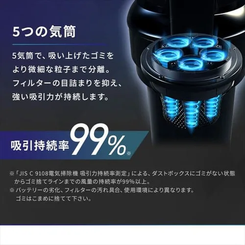 掃除機 コードレス サイクロン 自走式 SCD-130P シルバー_8